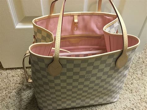 louis vuitton damier azur neverfull replica|Louis Vuitton Neverfull rose ballerine.